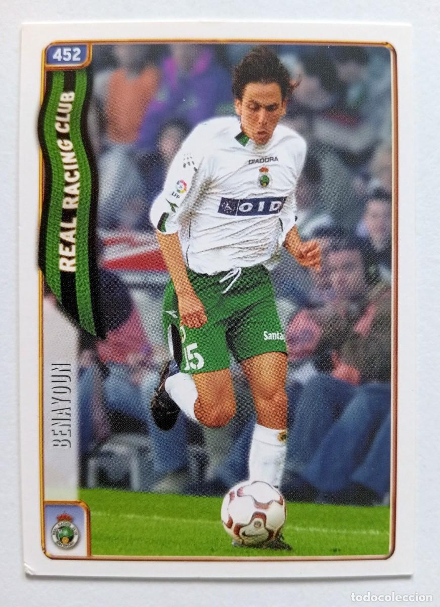 Cromos de f&uacute;tbol: CROMO FUTBOL RACING DE SANTANDER MUNDI CROMO 2004-2005: BENAYOUN