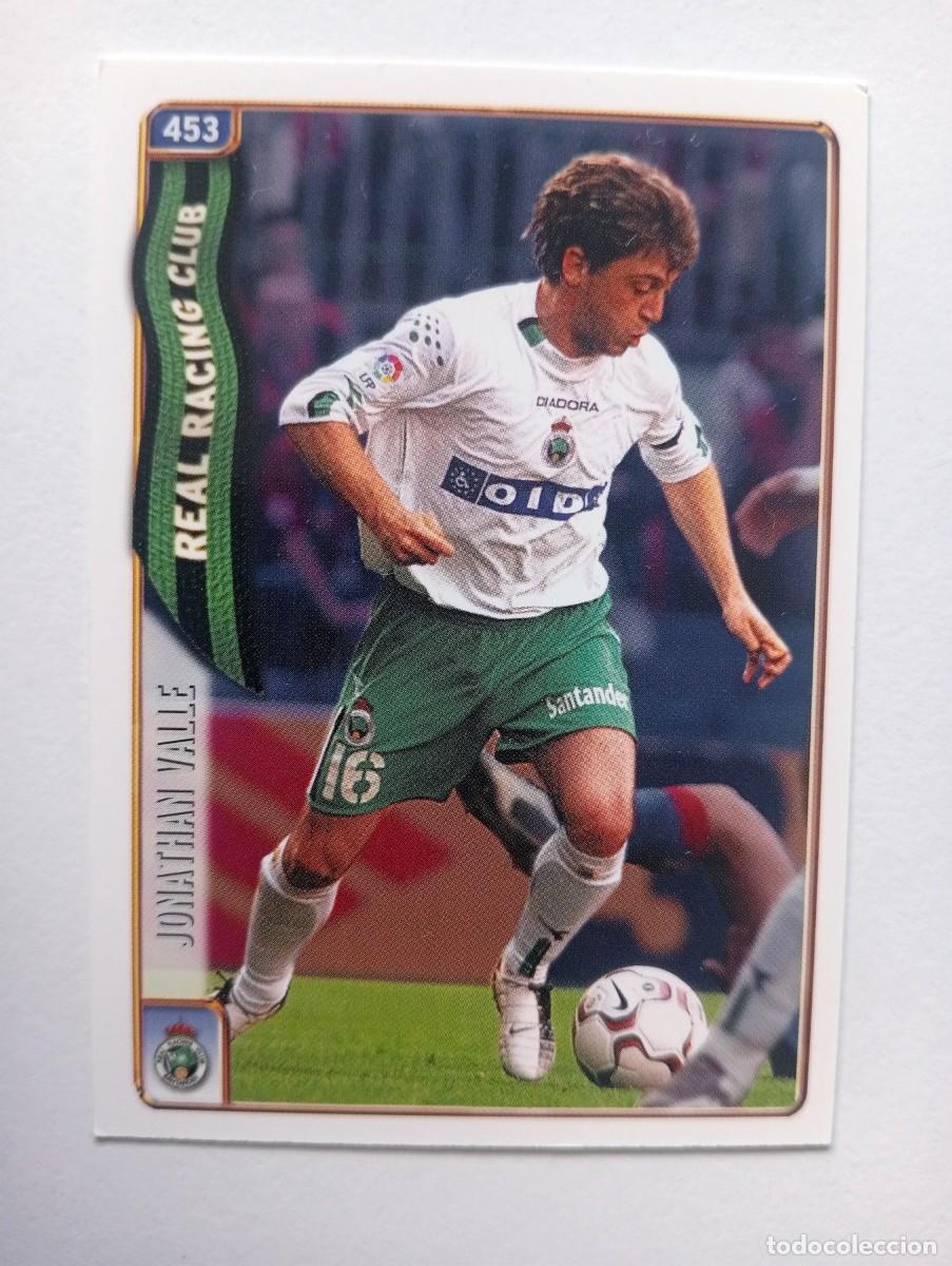 Cromos de f&uacute;tbol: CROMO FUTBOL RACING DE SANTANDER MUNDI CROMO 2004-2005: JONATHAN VALLE