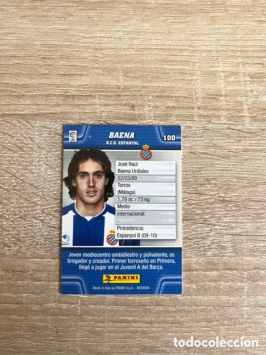 Cromos de f&uacute;tbol: 100 BAENA MEGACRACKS MGK 2010 2011 10 11 ESPA&Ntilde;OL ESPANYOL