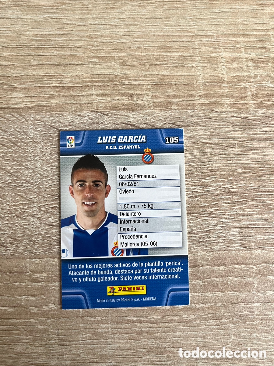 Cromos de f&uacute;tbol: 105 LUIS GARC&Iacute;A MEGACRACKS MGK 2010 2011 10 11 ESPA&Ntilde;OL ESPANYOL