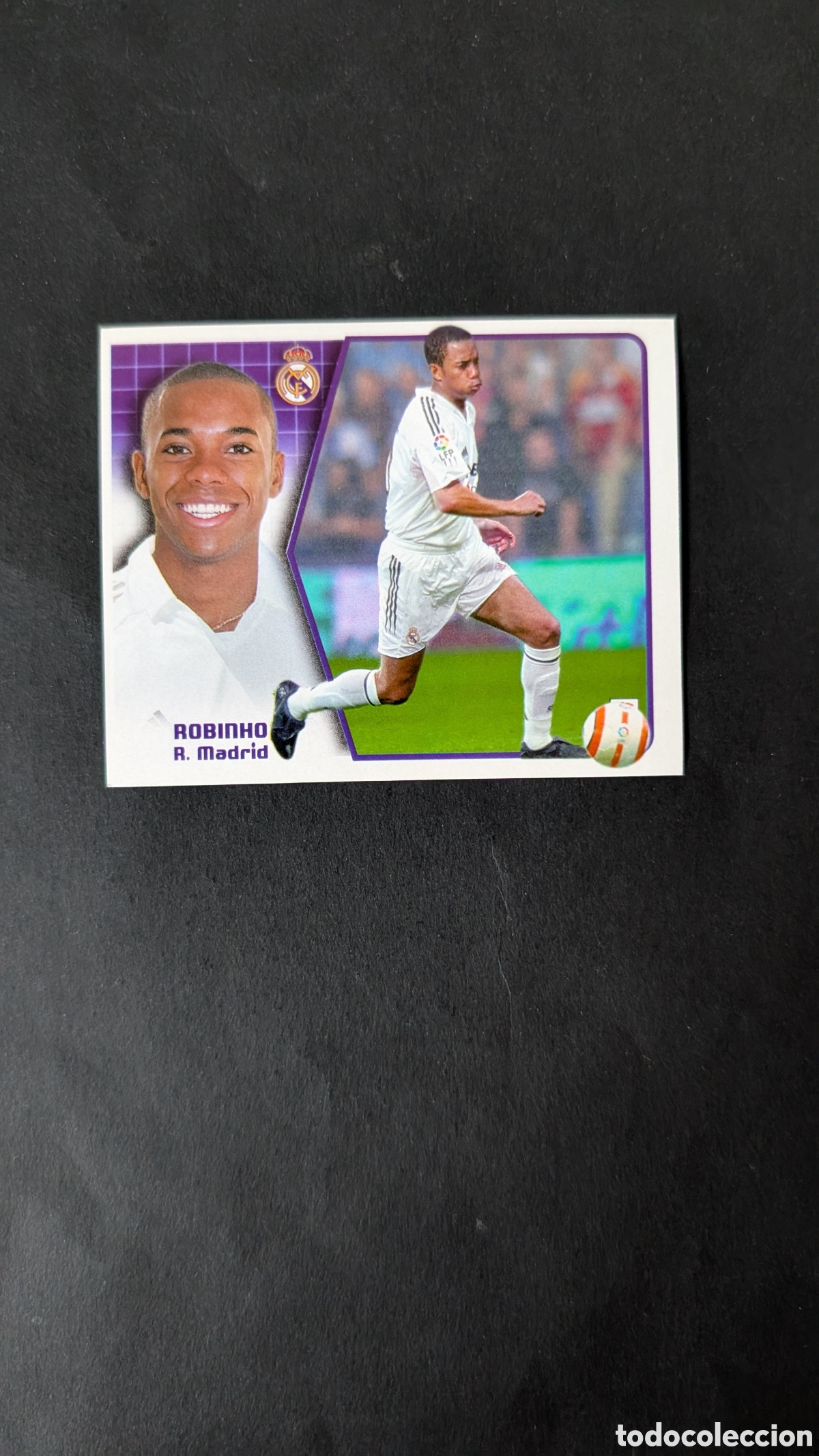 Cromos de f&uacute;tbol: ROBINHO REAL MADRID FICHAJE 24 VERSION LIGA ESTE 2005/06 05 06 NUNCA PEGADO SIN PEGAR