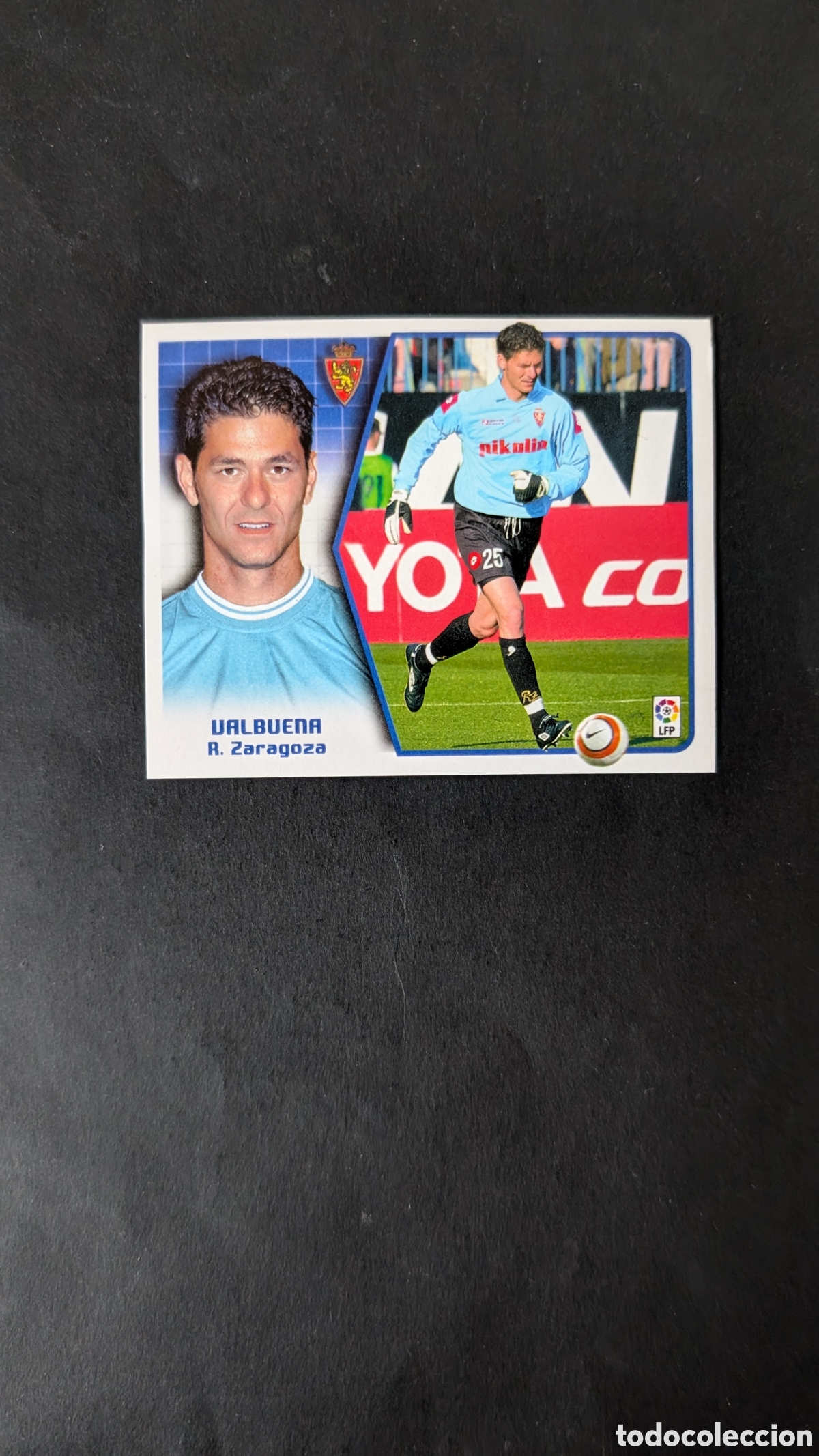 Cromos de f&uacute;tbol: VALBUENA ZARAGOZA COLOCA LIGA ESTE 2005/06 05 06 NUNCA PEGADO SIN PEGAR