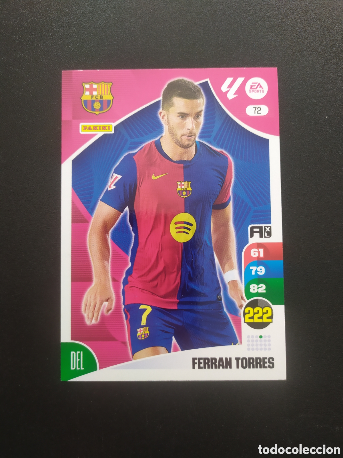 Cromos de f&uacute;tbol: Adrenalyn 2024 2025 24 25 panini Ferran Torres n&deg; 72 Barcelona