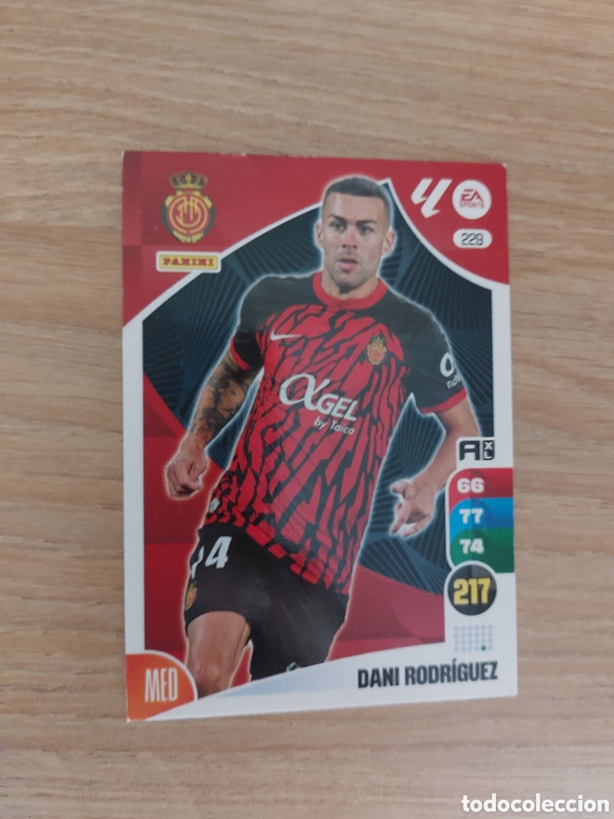 Cromos de f&uacute;tbol: 229 DANI RODRIGUEZ MALLORCA ADRENALYN XL 24 25 2024 2025 LIGA PANINI CARTAS FUTBOL