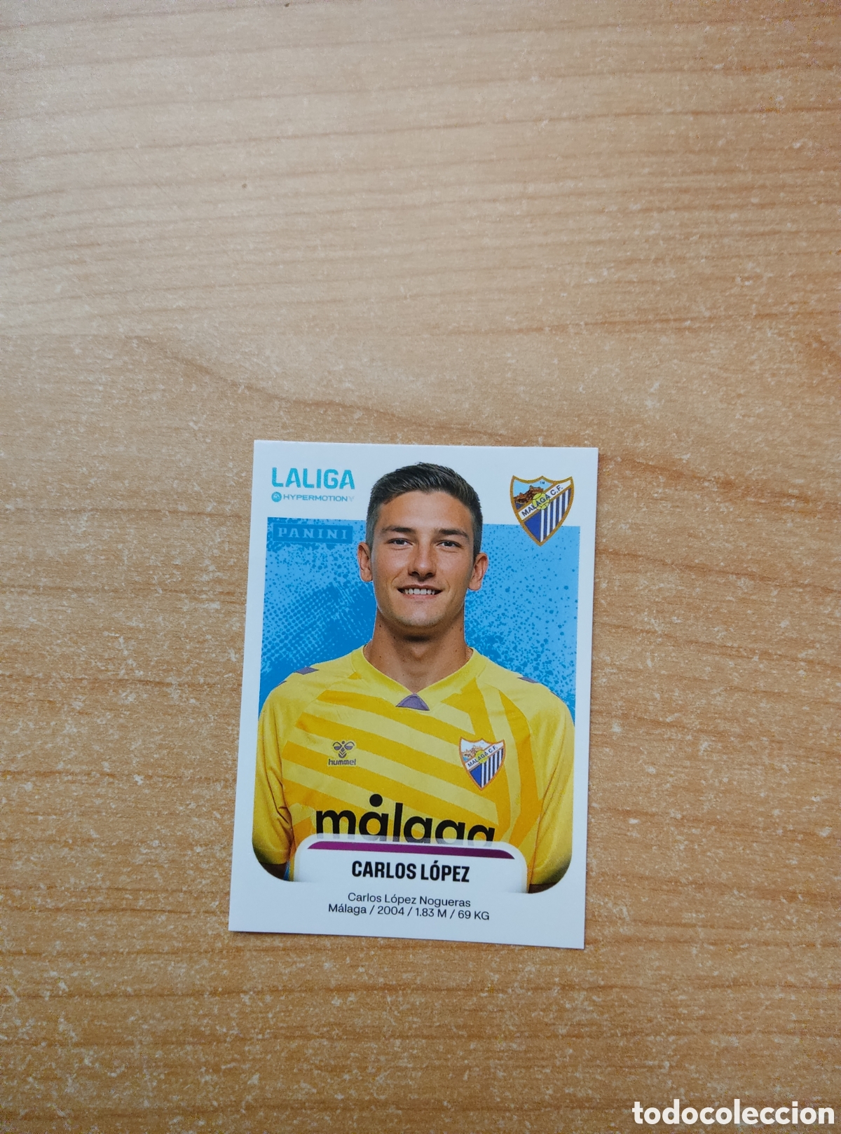 Cromos de f&uacute;tbol: 290 CARLOS LOPEZ MALAGA LIGA HYPERMOTION 2025 2026