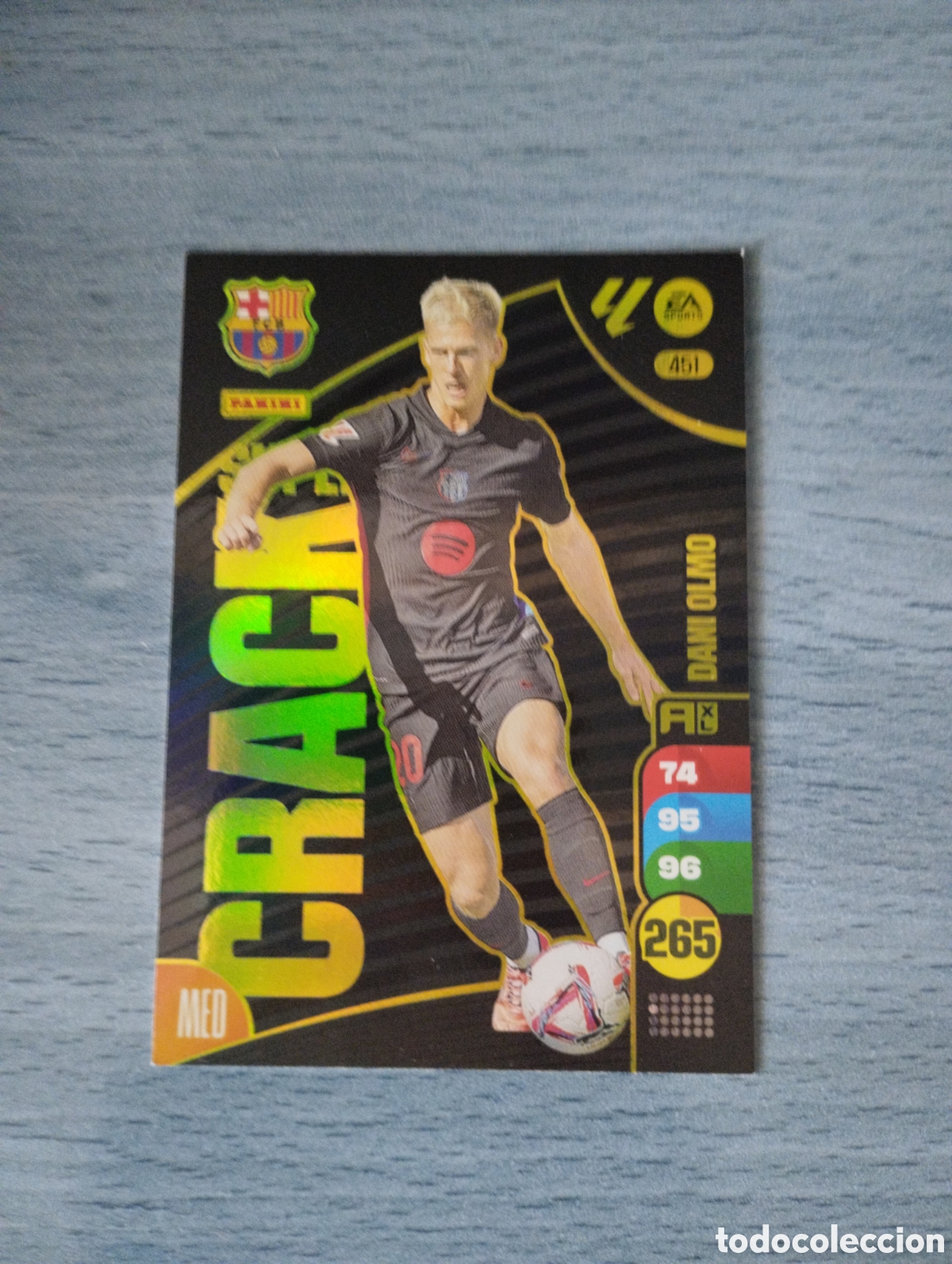Cromos de f&uacute;tbol: Cromo card Adrenalyn 24 25 super crack 451 Dani Olmo Barcelona