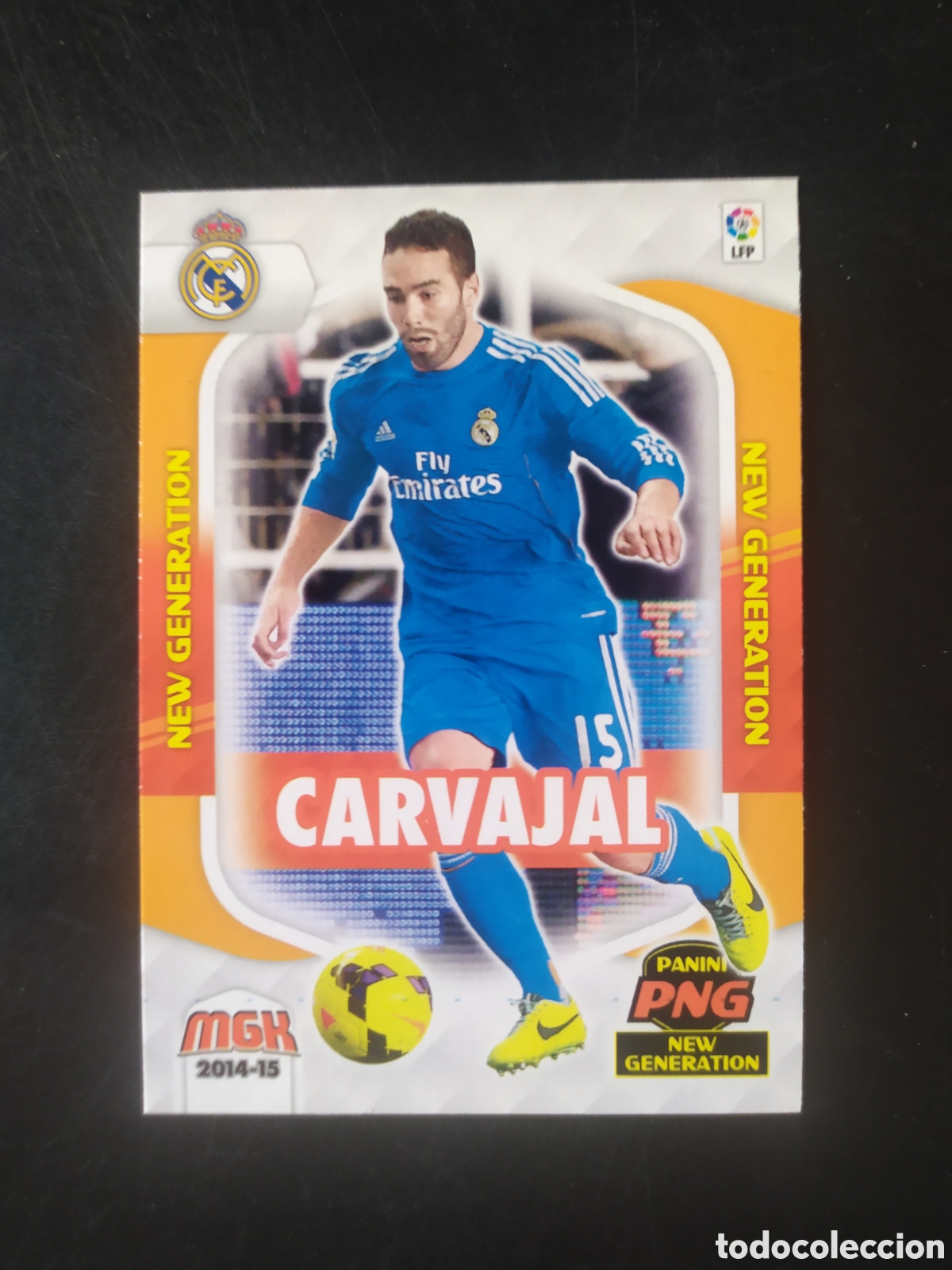 Cromos de f&uacute;tbol: Megacracks 2014 2015 14 15 panini Carvajal new generation n&deg; 366 Real Madrid