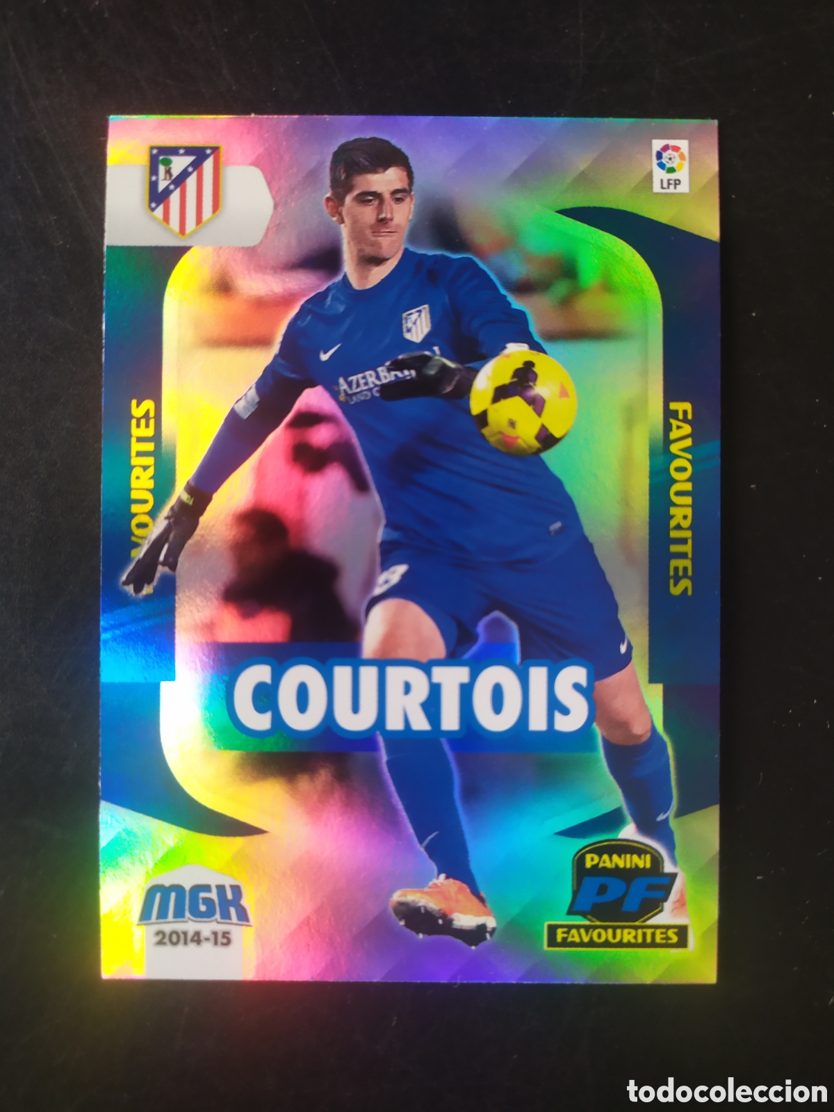 Cromos de f&uacute;tbol: Megacracks 2014 2015 14 15 panini Courtois favourites n&deg; 386 Atl&eacute;tico Madrid