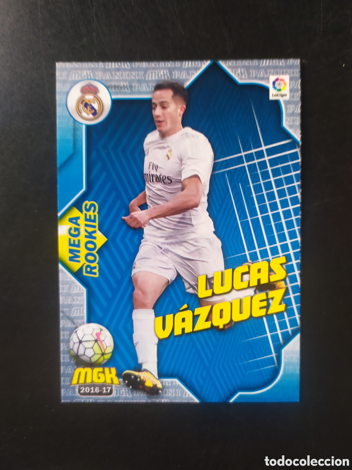 Cromos de f&uacute;tbol: Megacracks 2016 2017 16 17 panini Lucas V&aacute;zquez rookies n&deg; 351 Real Madrid