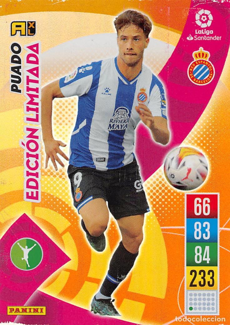 Fu&szlig;ball-Sticker: PANINI ADRENALYN 21/22 2021/2022 - PUADO (R.C.D. ESPANYOL) EDICION LIMITADA