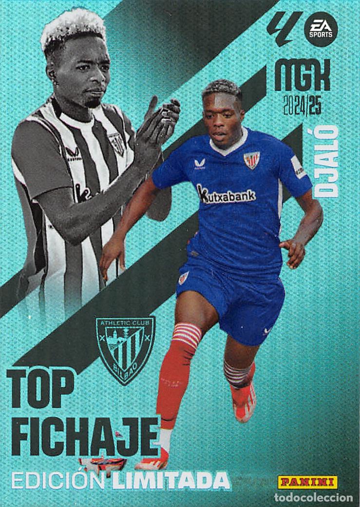 Fu&szlig;ball-Sticker: PANINI MEGACRACKS 24/25 2024/2025 - DJALO (ATHLETIC CLUB) TOP FICHAJE EDICION LIMITADA
