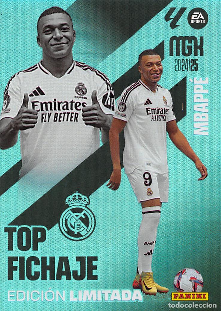 Fu&szlig;ball-Sticker: PANINI MEGACRACKS 24/25 2024/2025 - MBAPPE (REAL MADRID) TOP FICHAJE EDICION LIMITADA