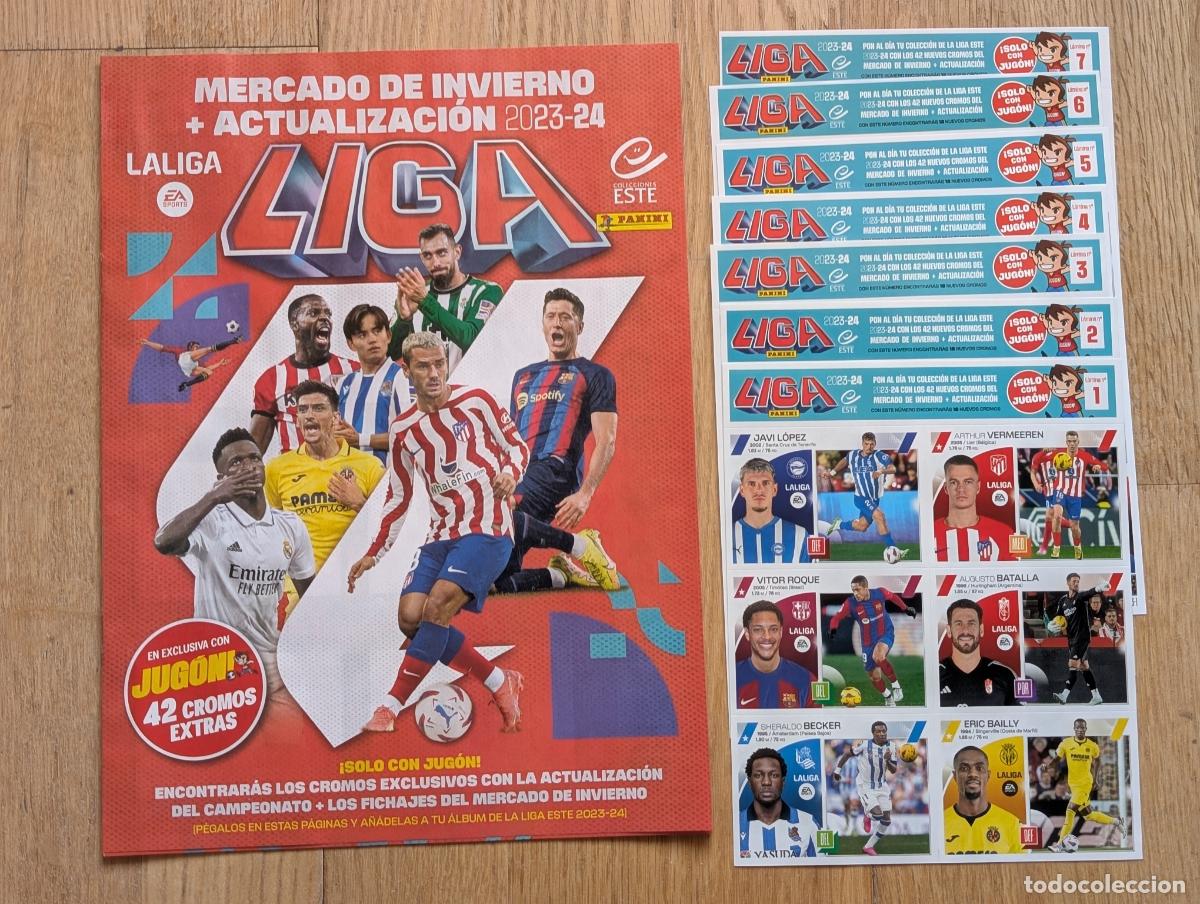 Fu&szlig;ball-Sticker: EDICIONES ESTE (PANINI) 23/24 2023/2024 - FICHAJES DE INVIERNO (ACTUALIZACION) COMPLETO LAMINA