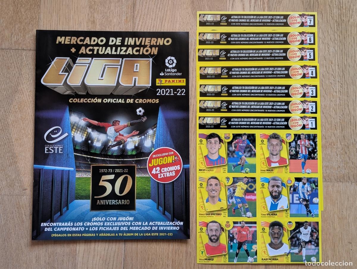 Figurine di Calcio: EDICIONES ESTE (PANINI) 21/22 2021/2022 - FICHAJES DE INVIERNO (ACTUALIZACION) COMPLETO LAMINA