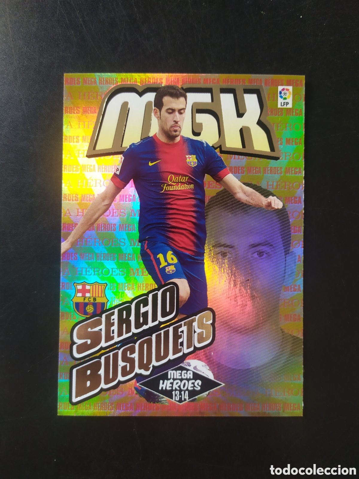 Fu&szlig;ball-Sticker: Megacracks 2013 2014 13 14 panini Sergio Busquets heroes n&deg; 378 Barcelona