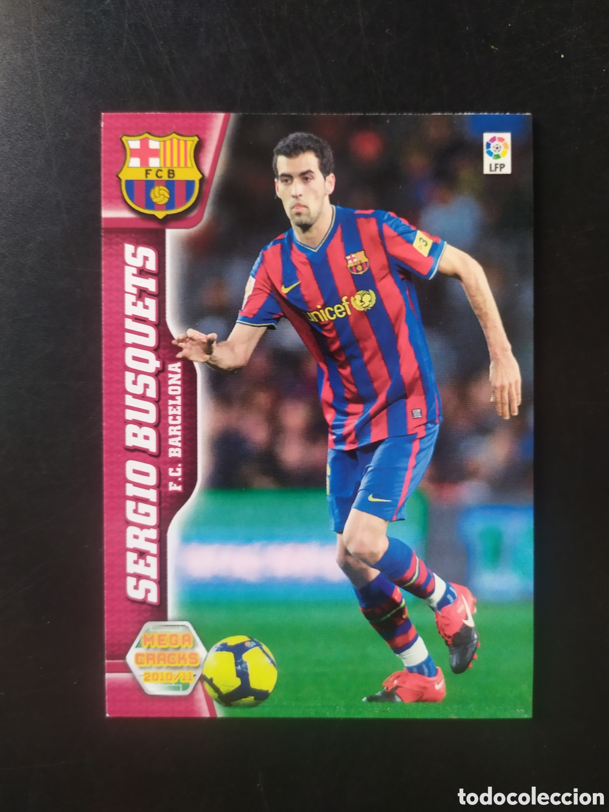 Fu&szlig;ball-Sticker: Megacracks 2010 2011 10 11 panini Sergio Busquets n&ordm; 64 Barcelona
