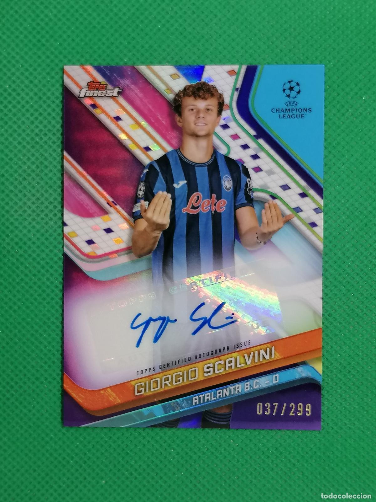 Cromos de f&uacute;tbol: GIORGIO SCALVINI AUTO FIRMA AUTOGRAFO /299 ⚽ TOPPS FINEST 2024 2025 24 25 ⚽