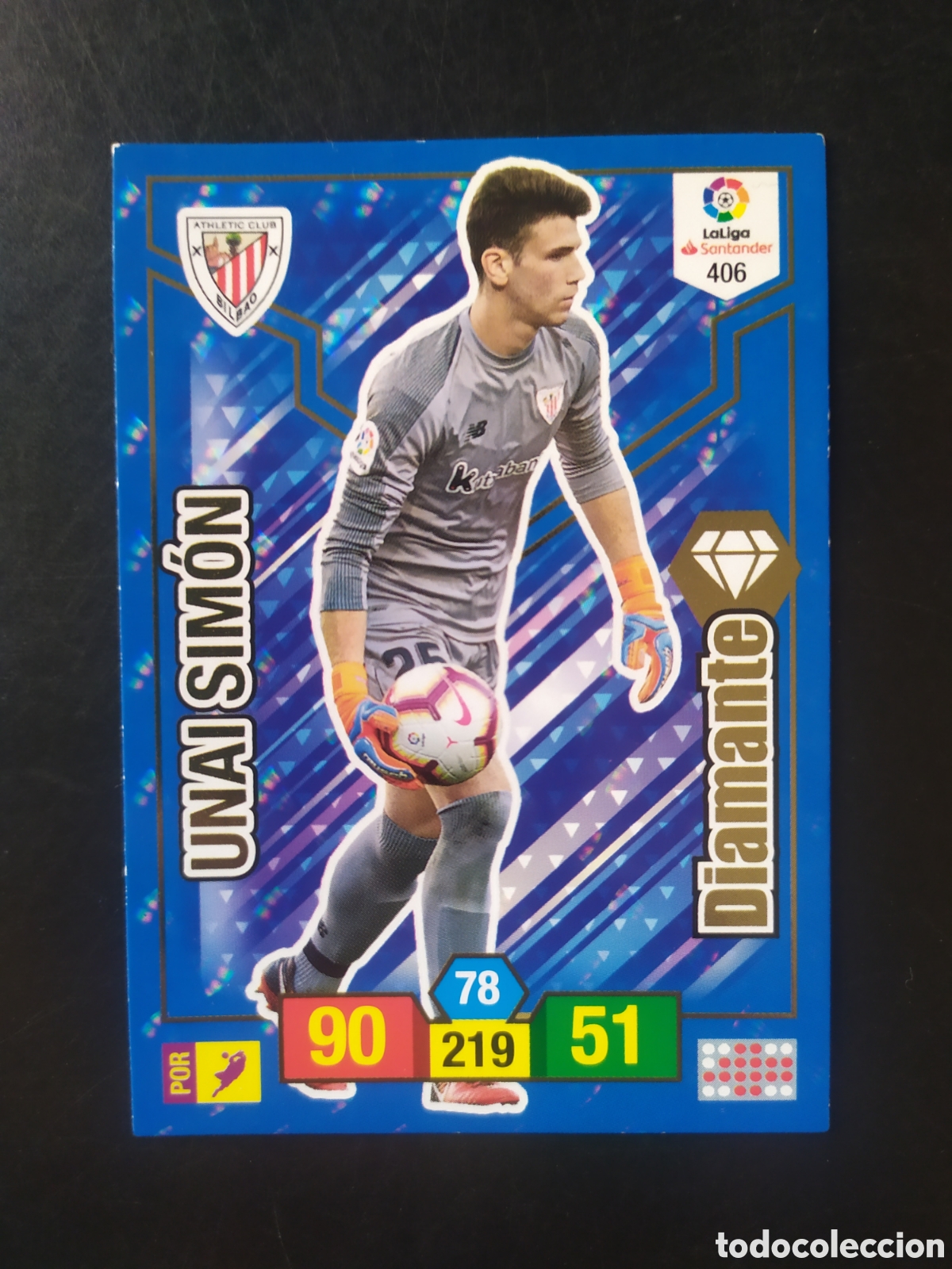 Fu&szlig;ball-Sticker: Adrenalyn 2018 2019 18 19 panini Unai Sim&oacute;n diamante n&deg; 406 Athletic Bilbao