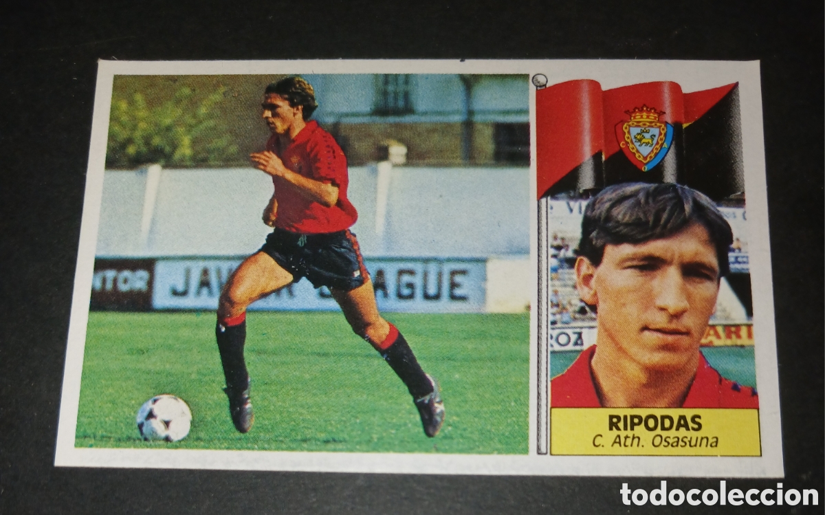 Cromos de f&uacute;tbol: Cromo Ripodas (CA Osasuna) - Ediciones Este - Liga 1986/1987 (86/87) - Sin Pegar / Nunca Pegado