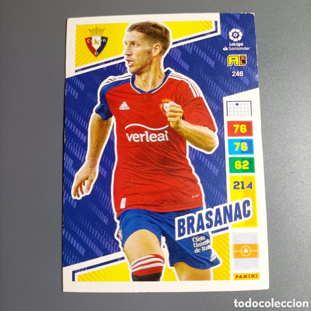 Cromos de f&uacute;tbol: ADRENALYN. LIGA 2022-2023 (OSASUNA) №246 BRASANAC