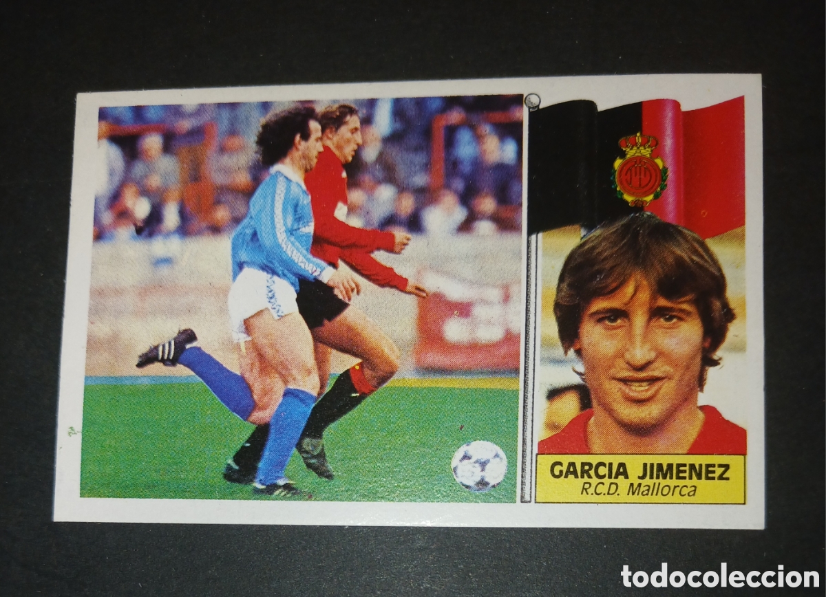 Cartes &agrave; collectionner de Football: Cromo Garcia Jimenez (RCD Mallorca) - Ediciones Este - Liga 1986/1987 (86/87) - Sin Pegar / Nunca Pe