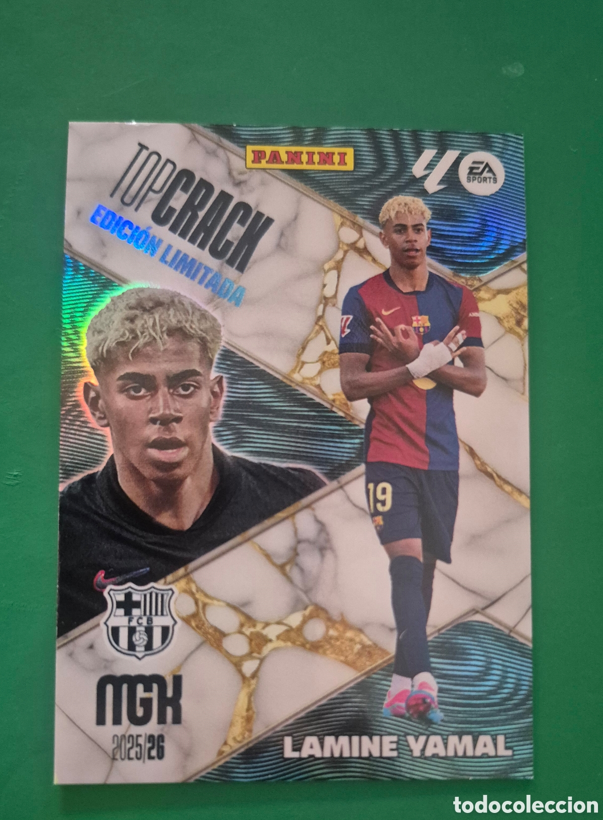 Cromos de f&uacute;tbol: P9 LAMINE YAMAL ELITE POWER FIRMADA MEGACRACKS 25 26 MGK 2025 2026