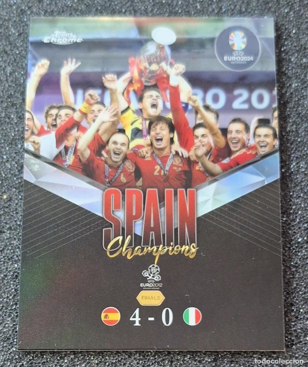 Cromos de Futebol: Espa&ntilde;a Spain Champions Topps Chrome Uefa Euro 2012 Final US-5 Eurocopa 2012