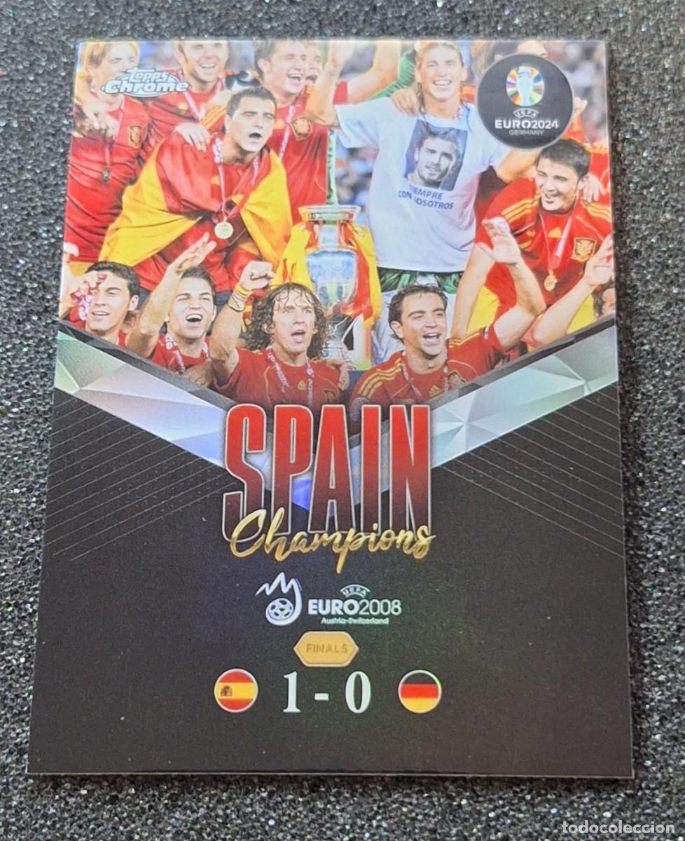 Cromos de Futebol: Espa&ntilde;a Spain Champions Topps Chrome Uefa Euro 2008 Final US-2 Eurocopa 2008