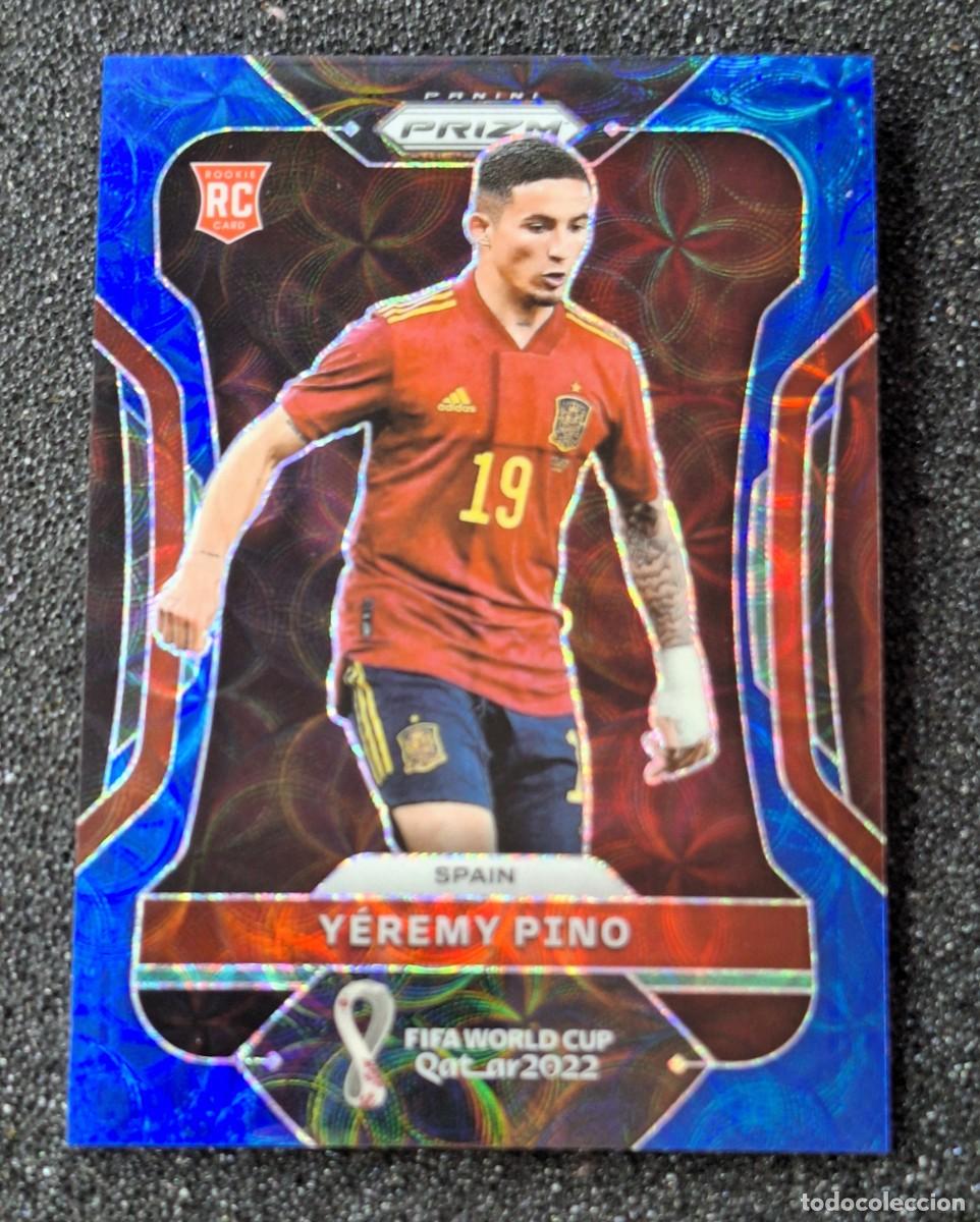 Cromos de Futebol: Yeremy Pino Espa&ntilde;a Panini Prizm Soccer 2022 Rookie Rc Blue Choice 101/135 #229