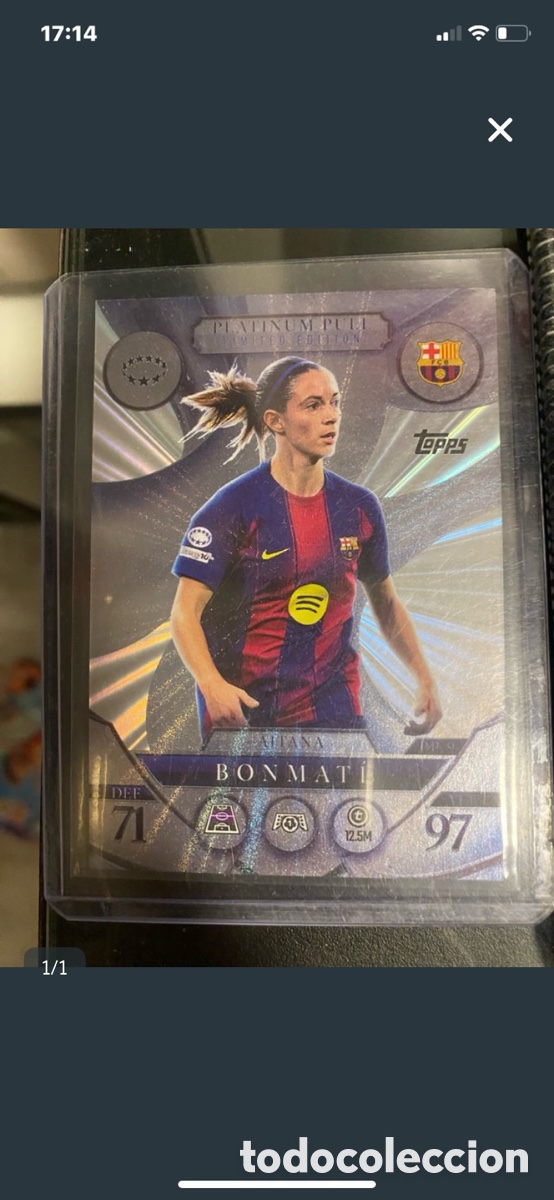 Cromos de f&uacute;tbol: Match Attax Extra Platinum Bonmat&iacute;