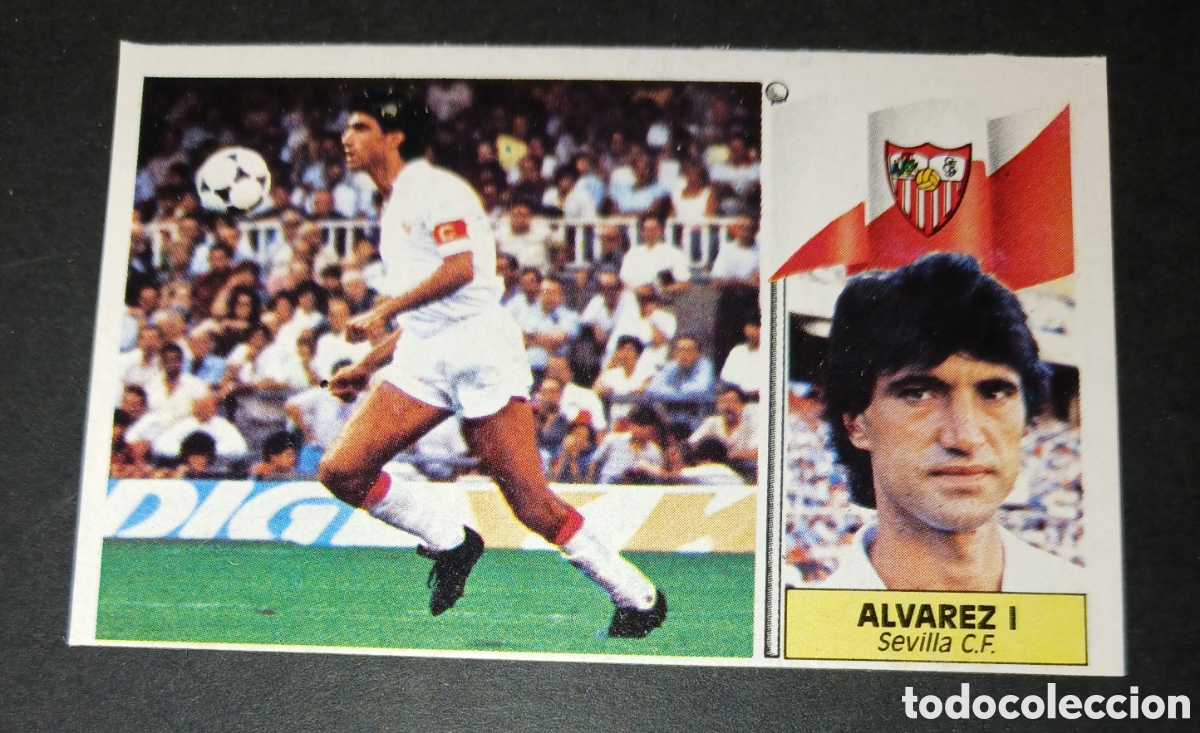 Cromos de f&uacute;tbol: Cromo Alvarez I (Sevilla CF) - BAJA - Ediciones Este - Liga 1986/1987 (86/87) - Sin Pegar