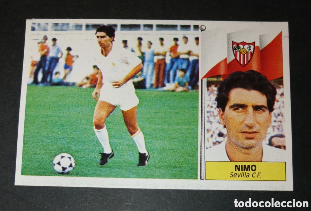 Fu&szlig;ball-Sticker: Cromo Nimo (Sevilla CF) - Ediciones Este - Liga 1986/1987 (86/87) - Sin Pegar / Nunca Pegado