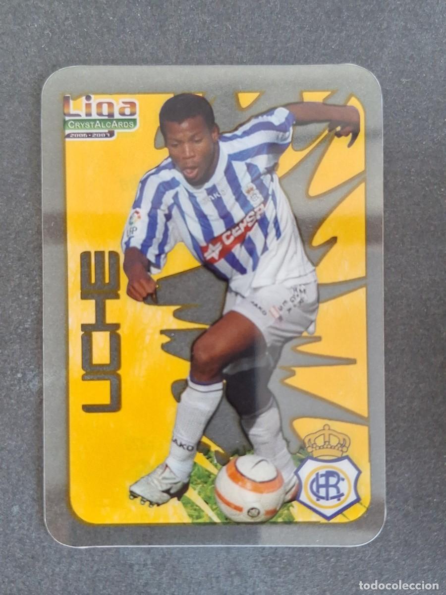 Fu&szlig;ball-Sticker: L1 UCHE RECREATIVO DE HUELVA 323 MUNDICROMO CRYSTALCARDS LIGA 2006 2007 06 07