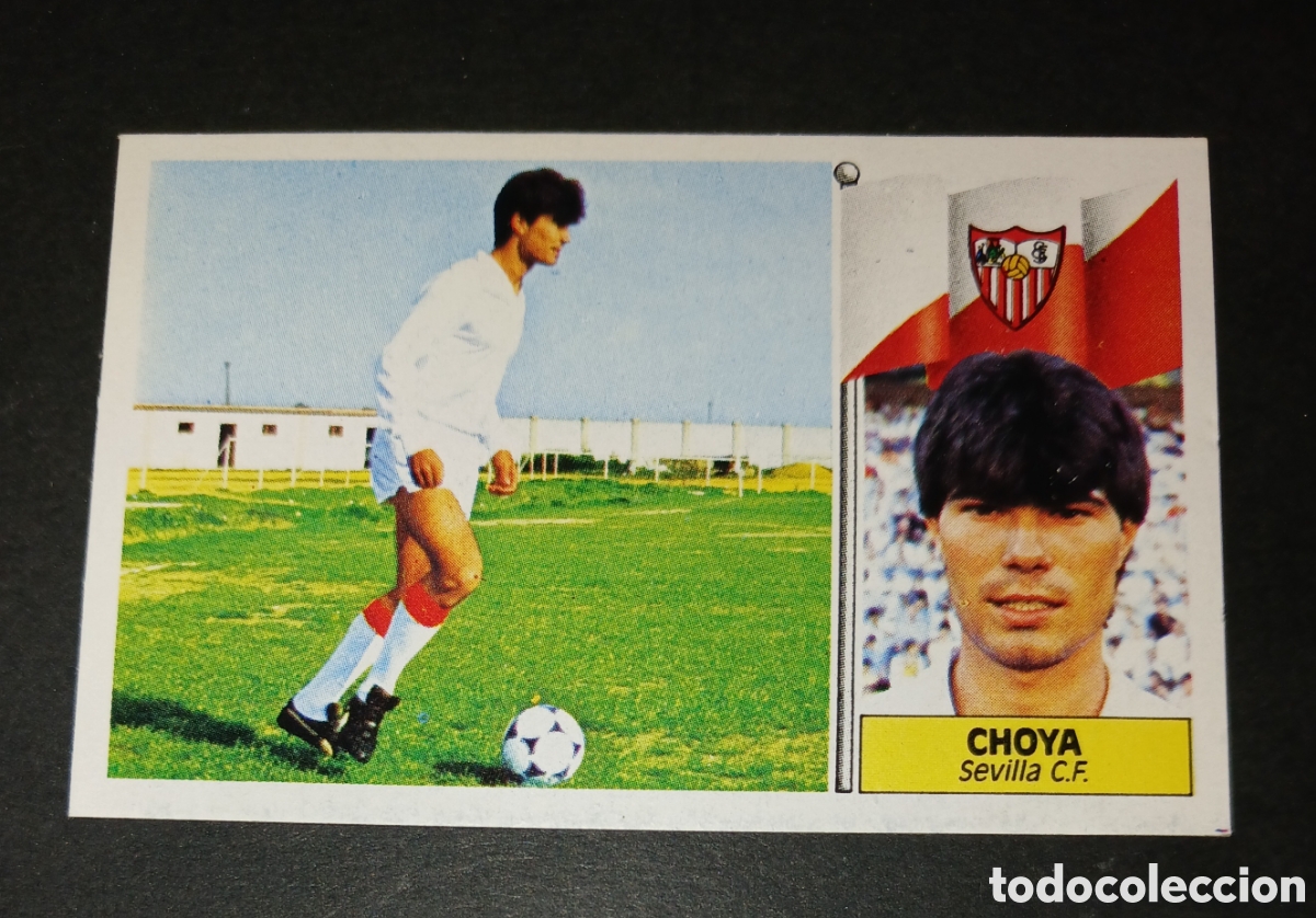 Cartes &agrave; collectionner de Football: Cromo Choya (Sevilla CF) - Ediciones Este - Liga 1986/1987 (86/87) - Sin Pegar / Nunca Pegado
