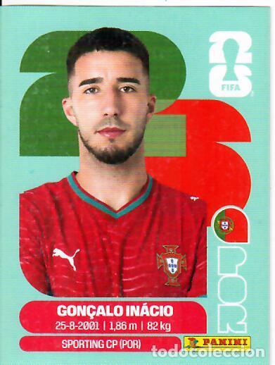 Cartes &agrave; collectionner de Football: CROMO PANINI MUNDIAL WORLD CUP 2026 - POR8 POR 8 - GON&Ccedil;ALO IN&Aacute;CIO - PORTUGAL