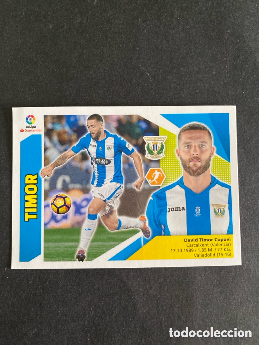 Cromos de f&uacute;tbol: Cromo liga 17/18 CD Legan&eacute;s N* 8