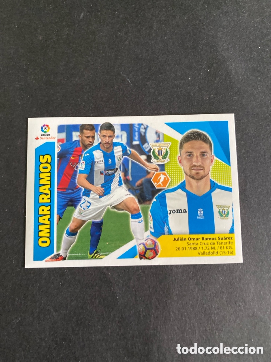 Cromos de f&uacute;tbol: Cromo liga 17/18 CD Legan&eacute;s N* 12