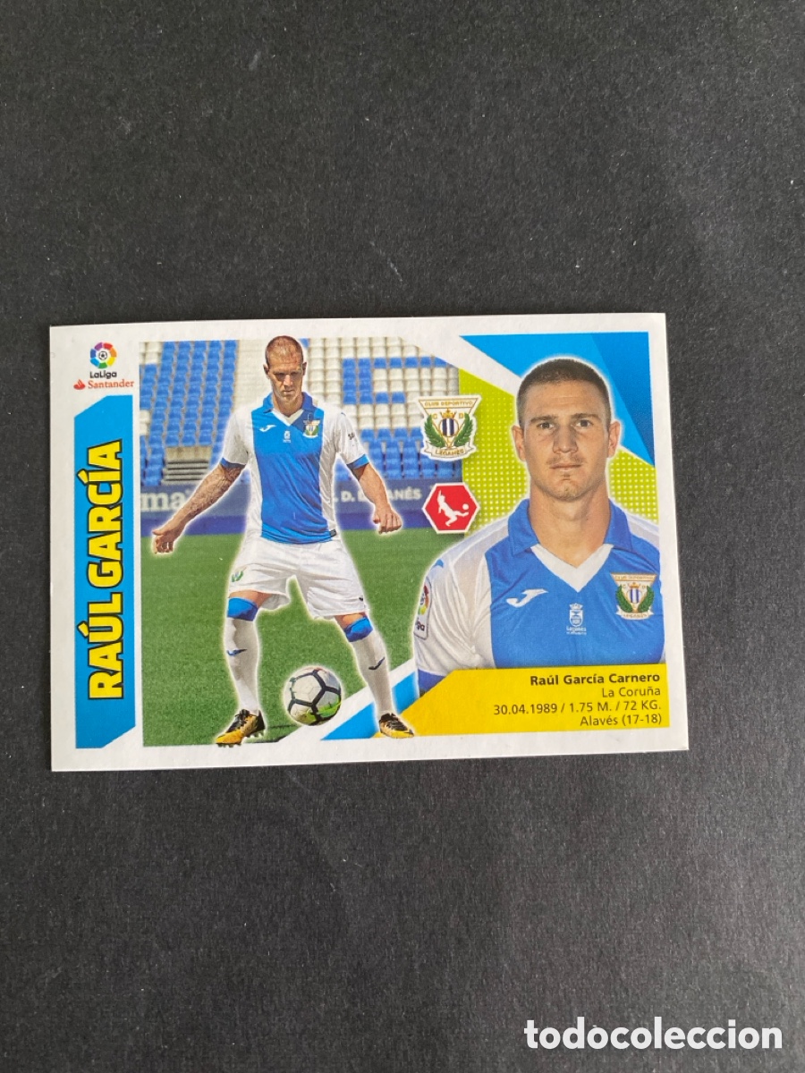 Cromos de f&uacute;tbol: Cromo liga 17/18 CD Legan&eacute;s N* 7
