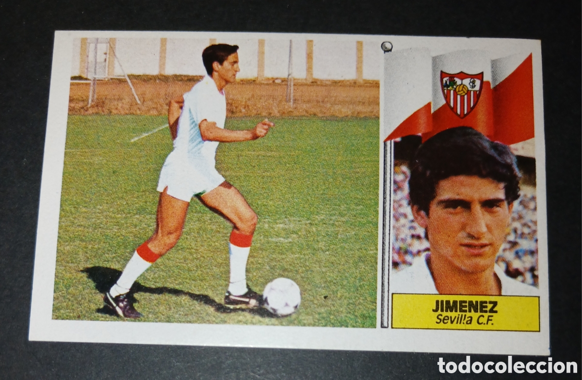 Cromos de f&uacute;tbol: Cromo Jimenez (Sevilla CF) - Ediciones Este - Liga 1986/1987 (86/87) - Sin Pegar / Nunca Pegado
