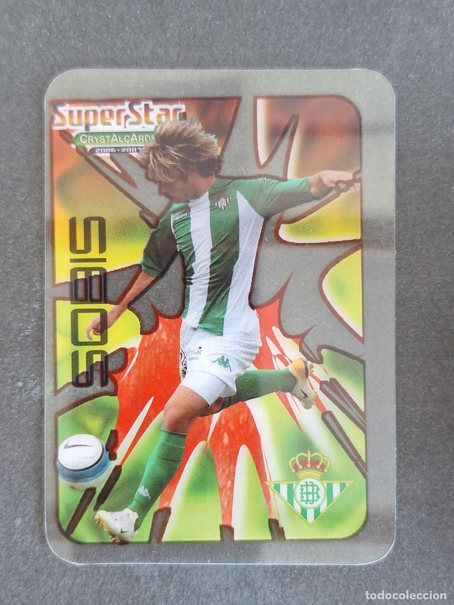 Cromos de f&uacute;tbol: L1 SOBIS REAL BETIS BALOMPIE SUPERSTAR 389 MUNDICROMO CRYSTALCARDS LIGA 2006 2007 06 07