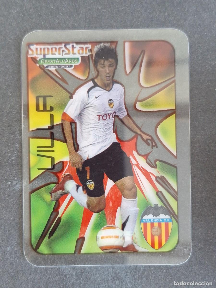 Football Stickers: L1 VILLA VALENCIA C. F. SUPERSTAR 392 MUNDICROMO CRYSTALCARDS LIGA 2006 2007 06 07