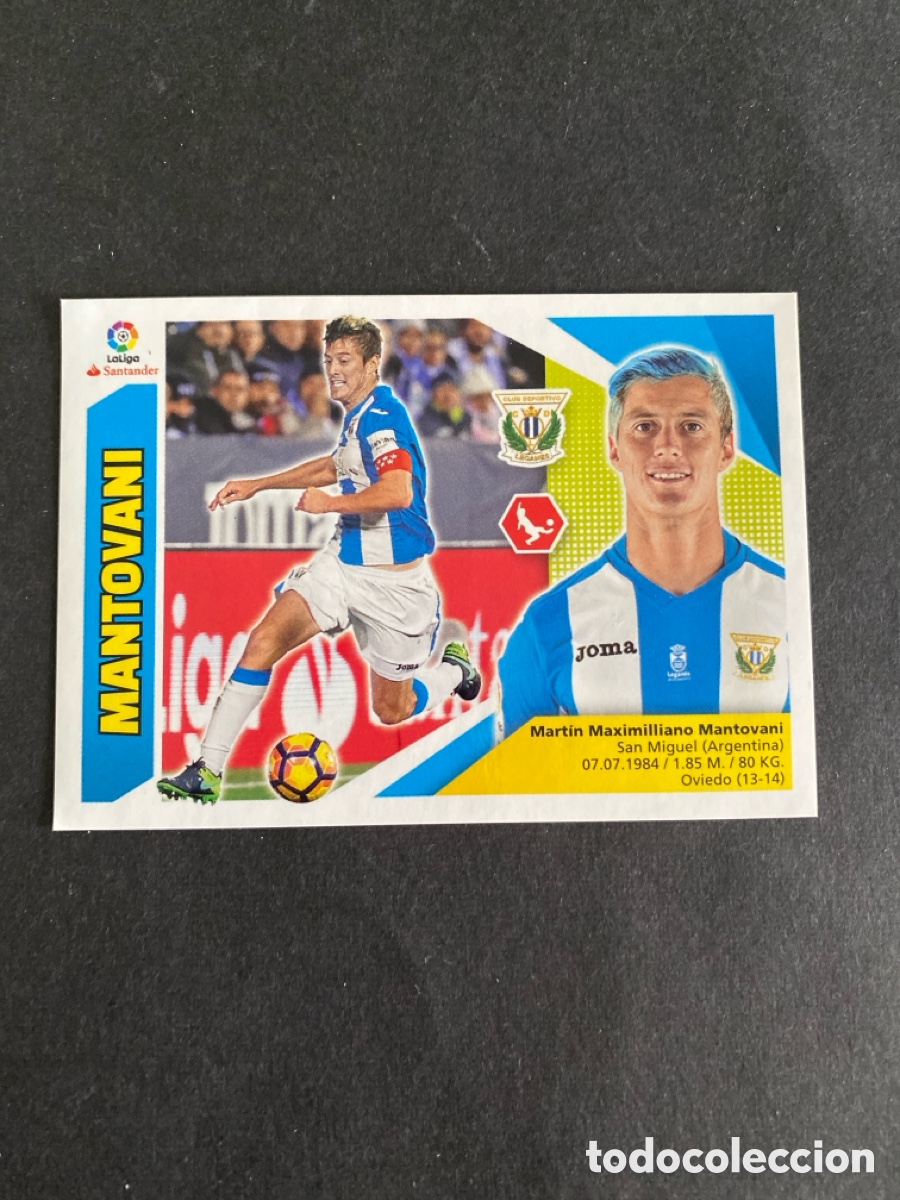 Cromos de f&uacute;tbol: Cromo liga 17/18 CD Legan&eacute;s N* 6