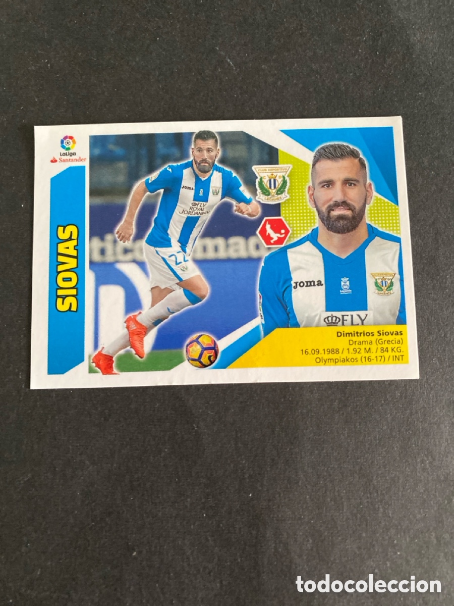 Cromos de f&uacute;tbol: Cromo liga 17/18 CD Legan&eacute;s N* 5