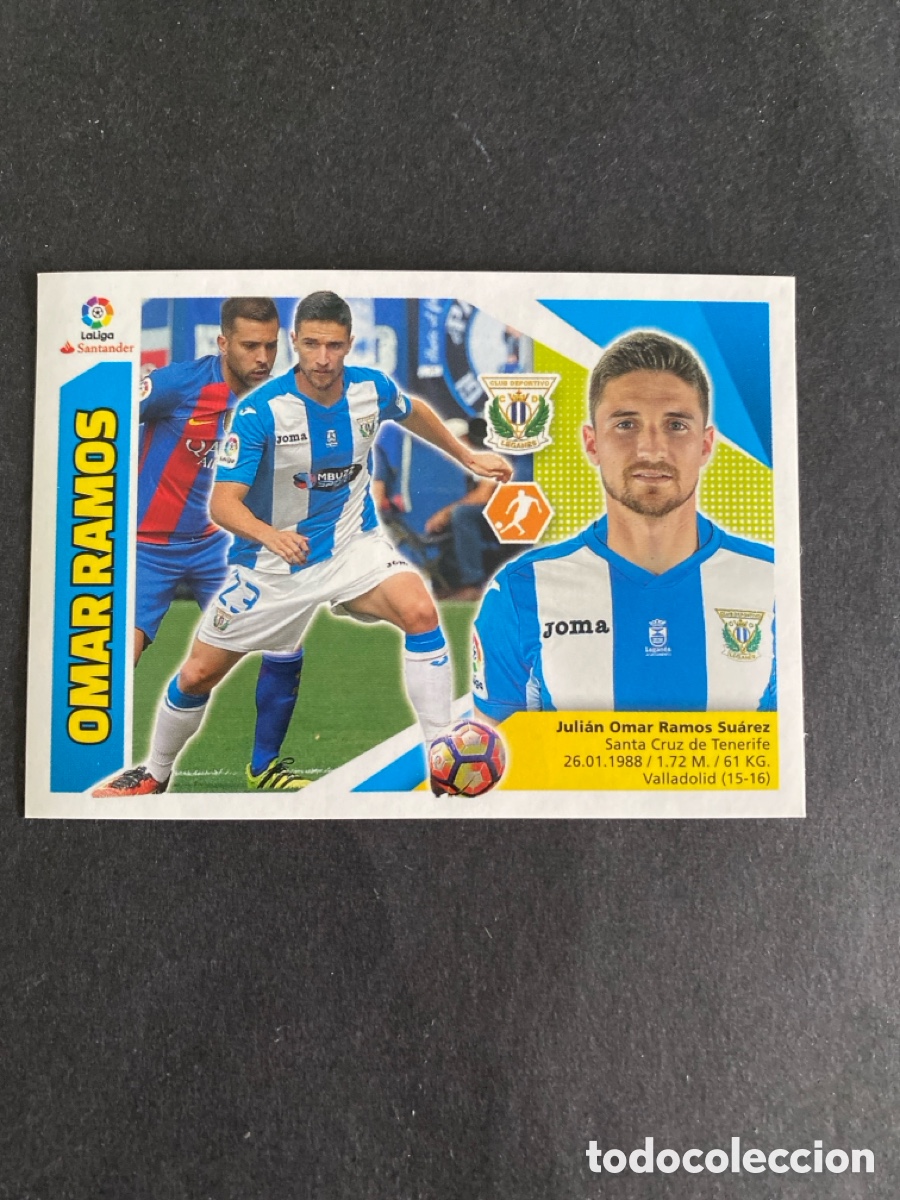 Cromos de f&uacute;tbol: Cromo liga 17/18 CD Legan&eacute;s N* 12