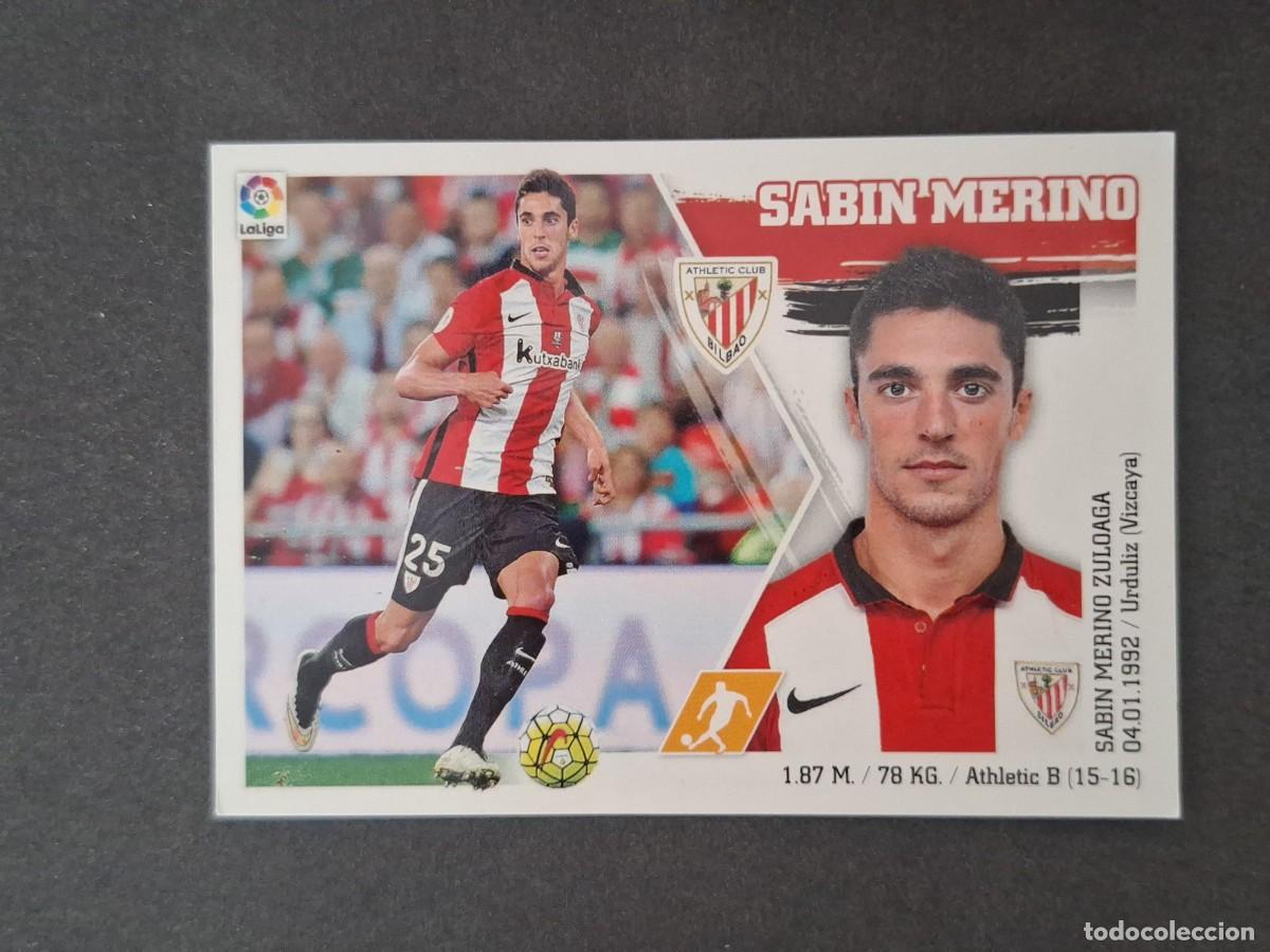 Cromos de f&uacute;tbol: L3 SABIN MERINO ATHLETIC CLUB DE BILBAO LIGA ESTE 2015 2016 15 16 NUNCA PEGADO SIN PEGAR