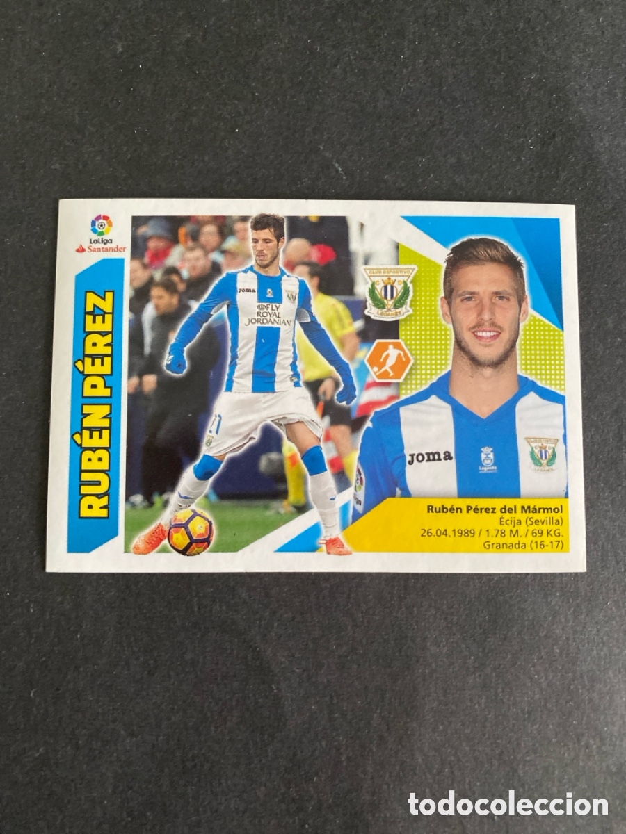 Cromos de f&uacute;tbol: Cromo liga 17/18 CD Legan&eacute;s N* 9