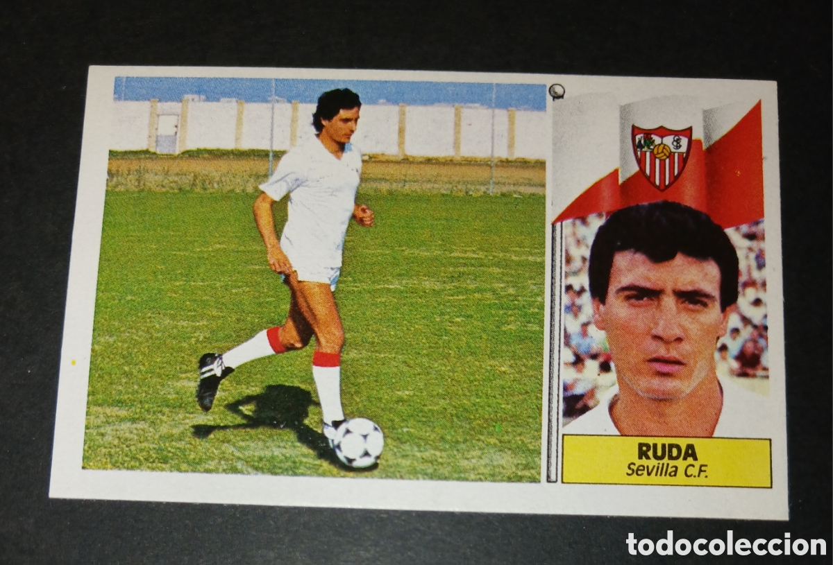 Cromos de f&uacute;tbol: Cromo Ruda (Sevilla CF) - Ediciones Este - Liga 1986/1987 (86/87) - Sin Pegar / Nunca Pegado