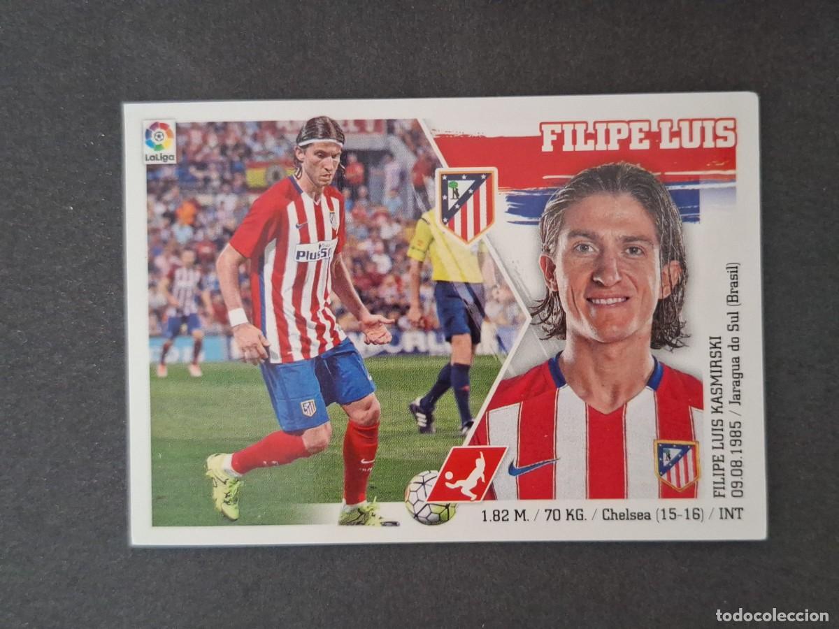Cromos de f&uacute;tbol: L3 FILIPE LUIS ATLETICO DE MADRID LIGA ESTE 2015 2016 15 16 NUNCA PEGADO SIN PEGAR
