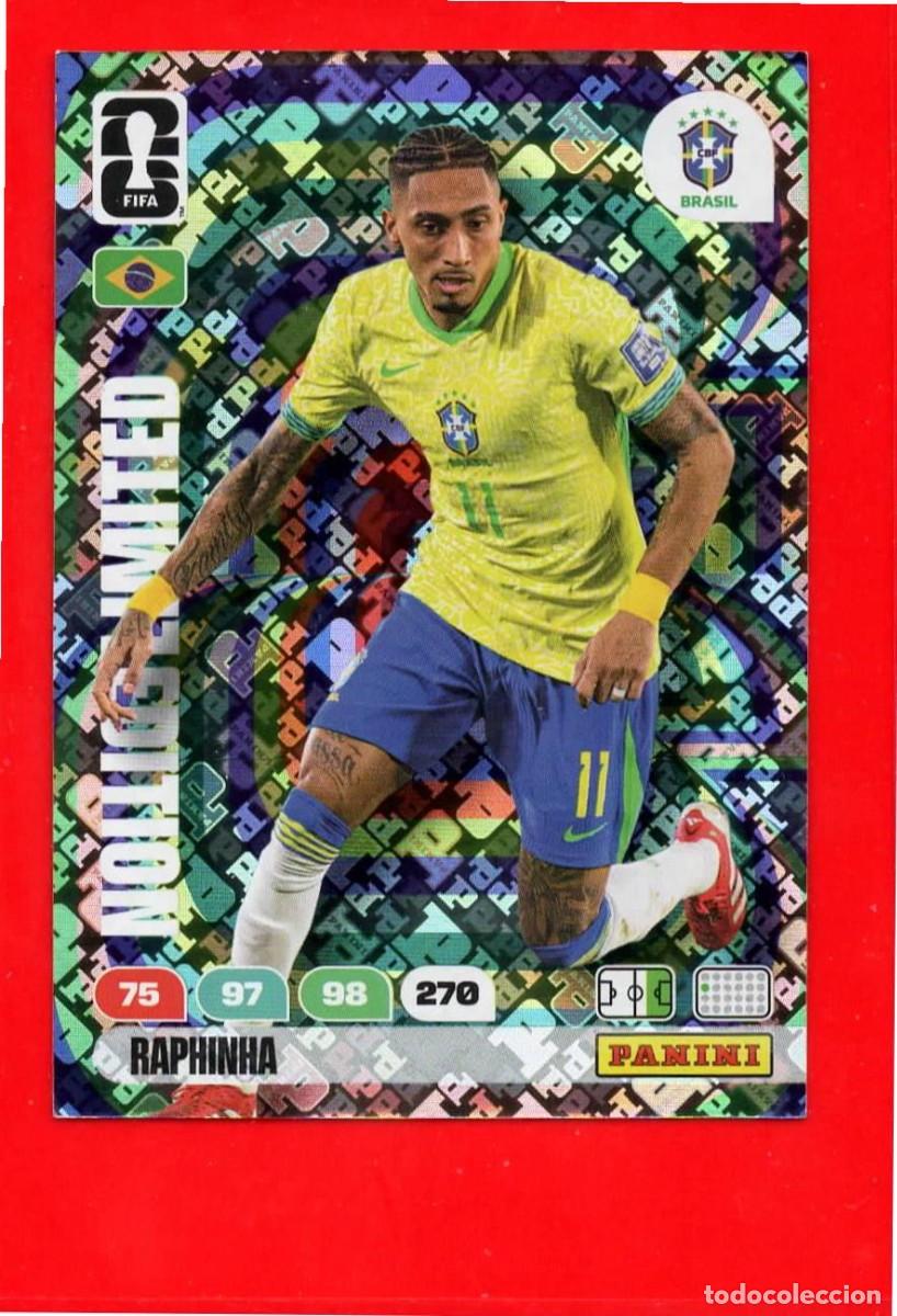 Cromos de f&uacute;tbol: Raphinha - Brasil -Limited Edition - FIFA WORLD CUP Mundial 2026 Edici&oacute;n Limitada