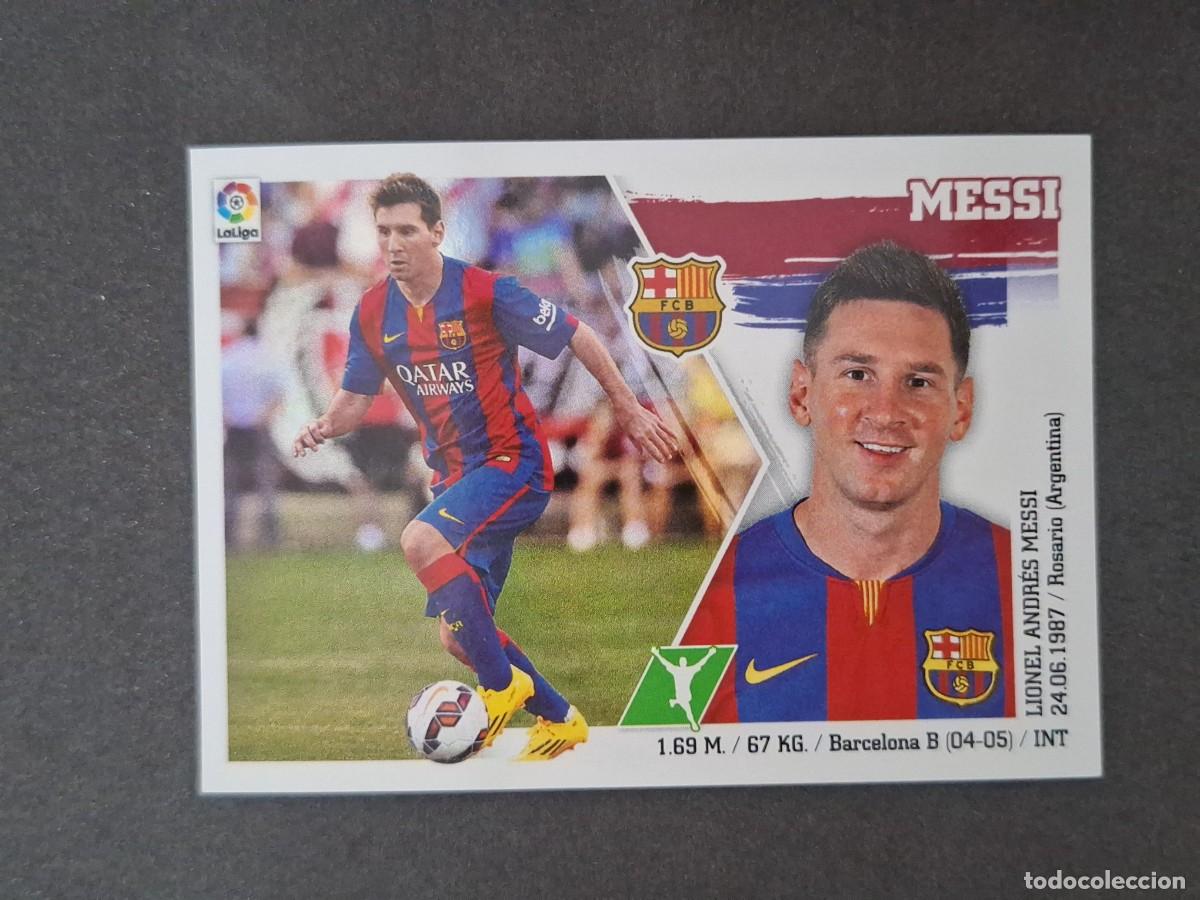 Cromos de f&uacute;tbol: L3 MESSI F. C. BARCELONA LIGA ESTE 2015 2016 15 16 NUNCA PEGADO SIN PEGAR